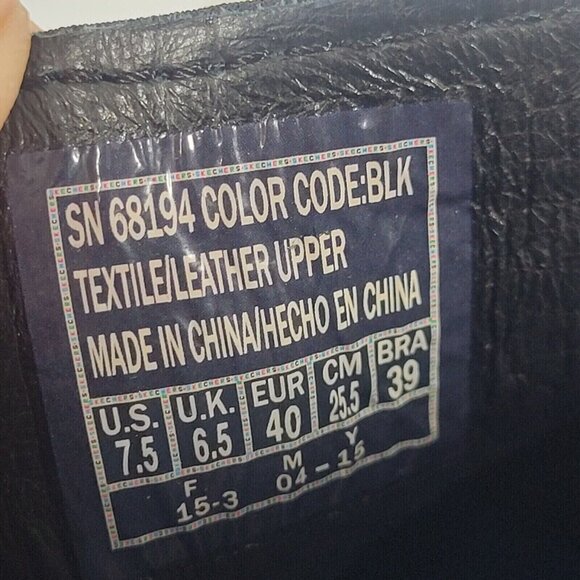 Mark Nason Skechers Loafers Men Size 7.5 Black Canvas Memory Foam Slip On Casual - Picture 10 of 10